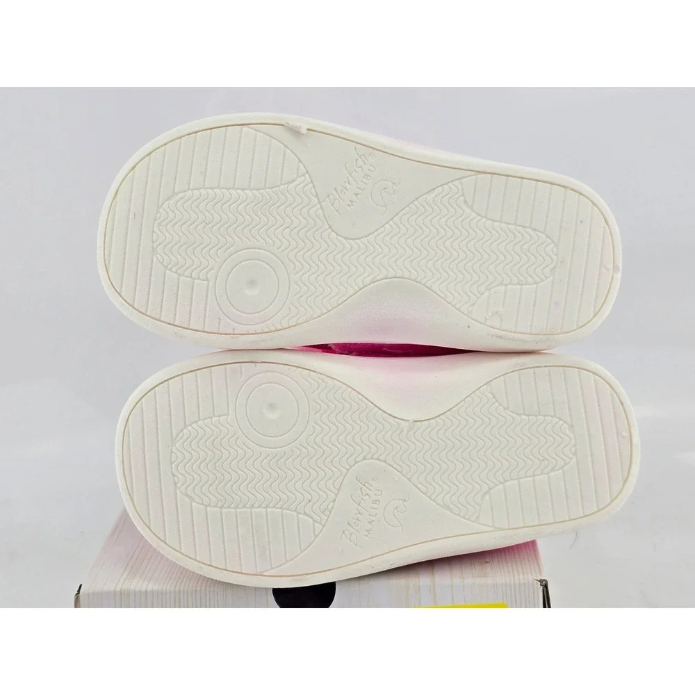 Blowfish Beachside-T Sneaker Kids Size 6 Hot Pink Twill Distressed - New